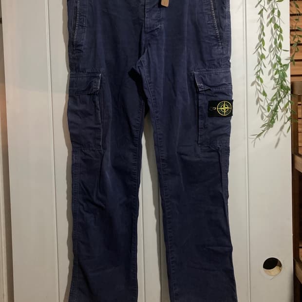 스톤아일랜드 워싱 카고 팬츠