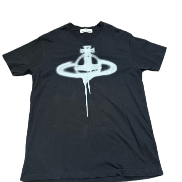 비비안웨스트우드 스프레이 반팔 티셔츠