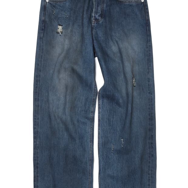 해칭룸 regular selvedge jeans dusty blue