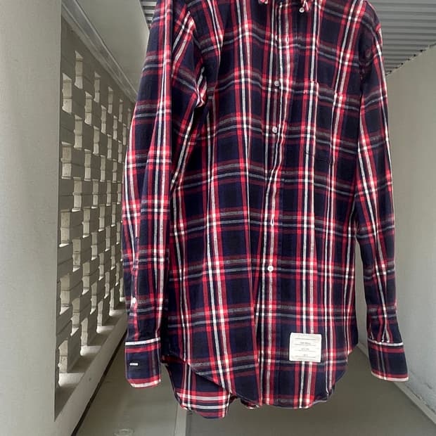 (Archive) Thom Browne Wool Flannel Check