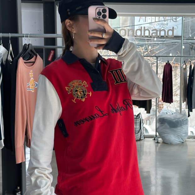 폴로랄프로렌 치프키프 빅로고 Pk긴팔티