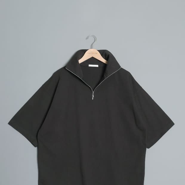 W Y M Oversized Zip Polo Shirt