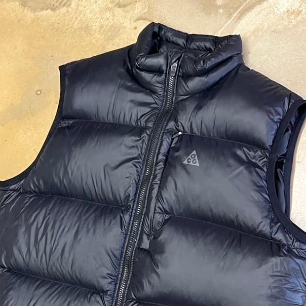 XL 나이키 ACG 블랙 구스다운 패딩조끼