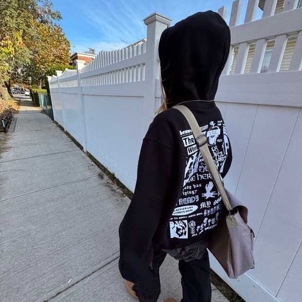 슈프림 24fw 자수후드