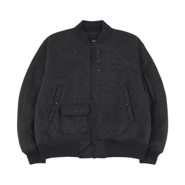 유니클로 X 엔지니어드 가먼츠 블루종 다크 그레이