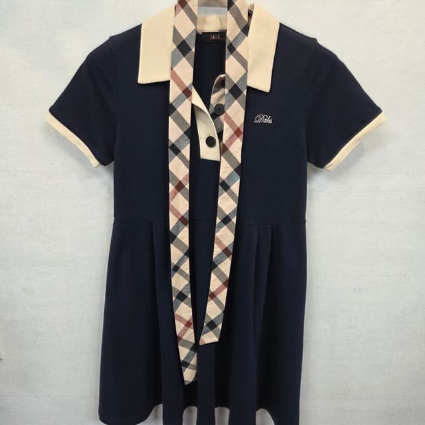 닥스 키즈 주니어 카라 원피스 반팔 140