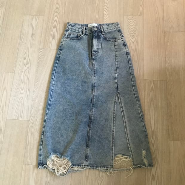 빈티지 청 스커트