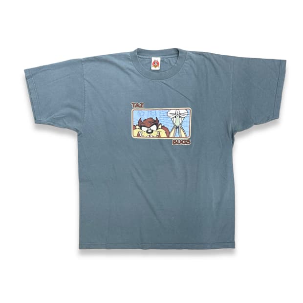 1998' Taz & Bugs 카툰 티셔츠 XL