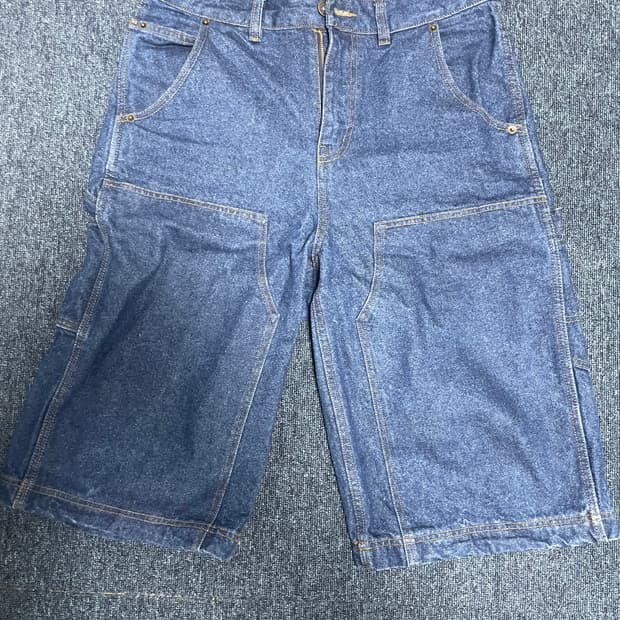 디키즈 더블니 카펜터 데님 쇼츠 Dark blue