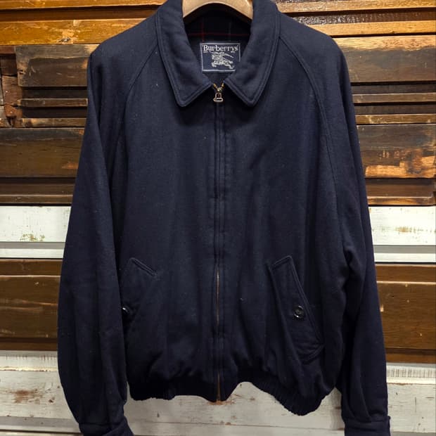 버버리 트위드블루종