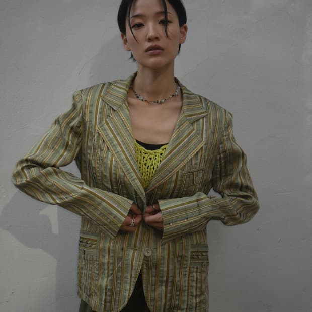 Green stripe jacket