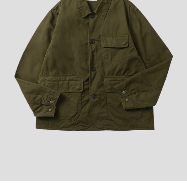 TOCC 티오씨씨 워시드 왁스드 코튼 헌팅 자켓 올리브 3