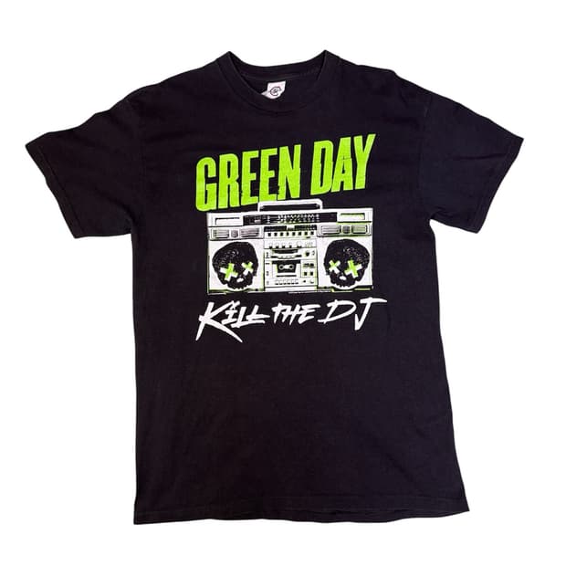 빈티지 그린데이 킬더디제이 GREENDAY KILL THE DJ 밴드티