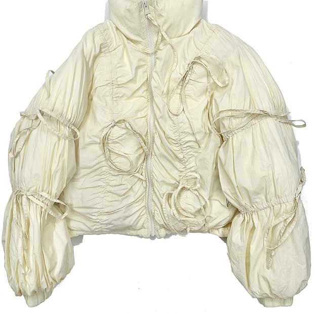 SLY 셔링 숏패딩