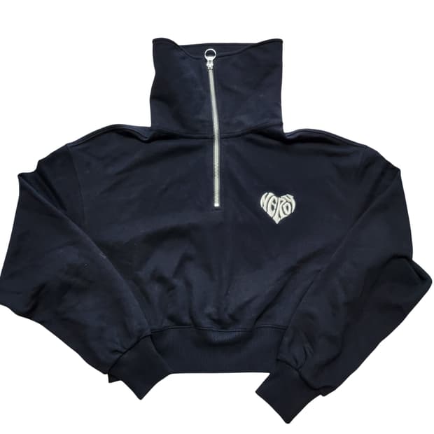 널디 크롭 반집업