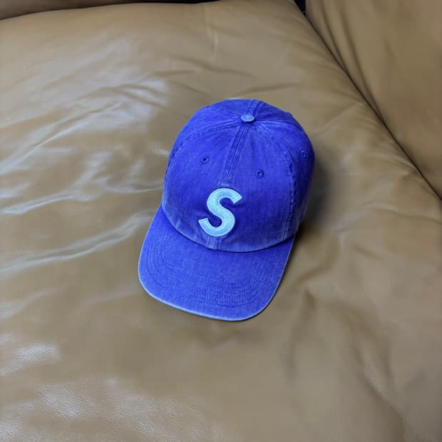 Supreme 슈프림 20ss 피그먼트 퍼플 S로고 6패널 볼캡 모자