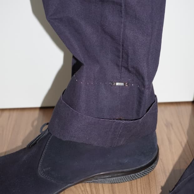 Comme des Garcons navy stitch pants