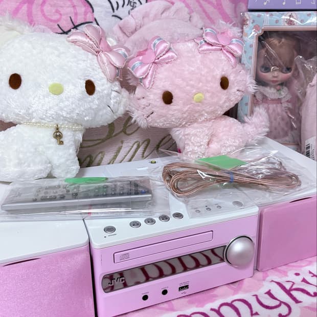 갸루 Jvc 스피커 + cd 플레이어 미소녀 방꾸 y2k 디카