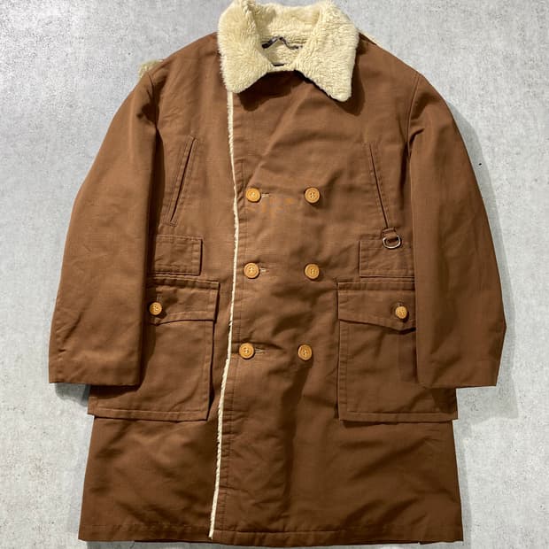 [L] 90s  MCGREGOR 맥그리거 브라운 시어링 후드 코트