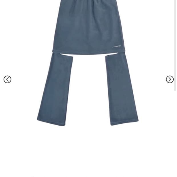 지초이 컴포트 24-006 스커트 팬츠 쿨그레이 1사이즈