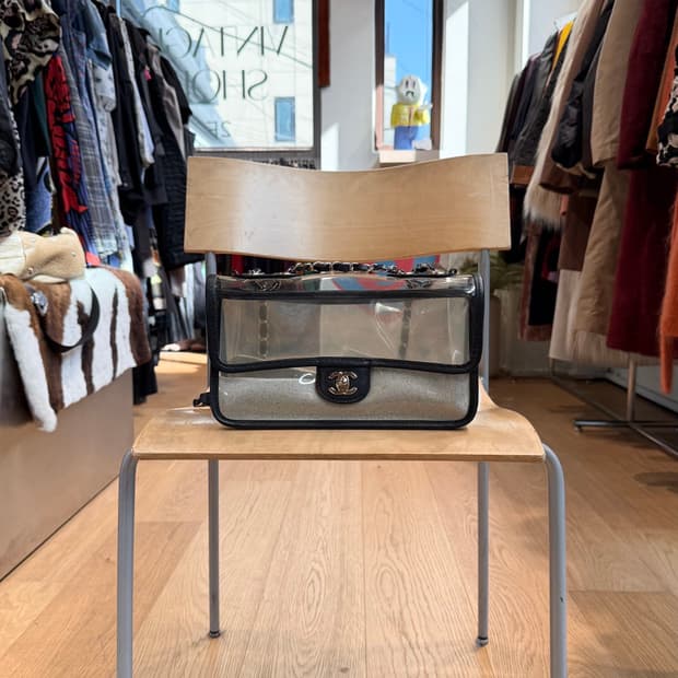 샤넬 샌드 바이 더 씨 PVC 플랩 체인 숄더백 