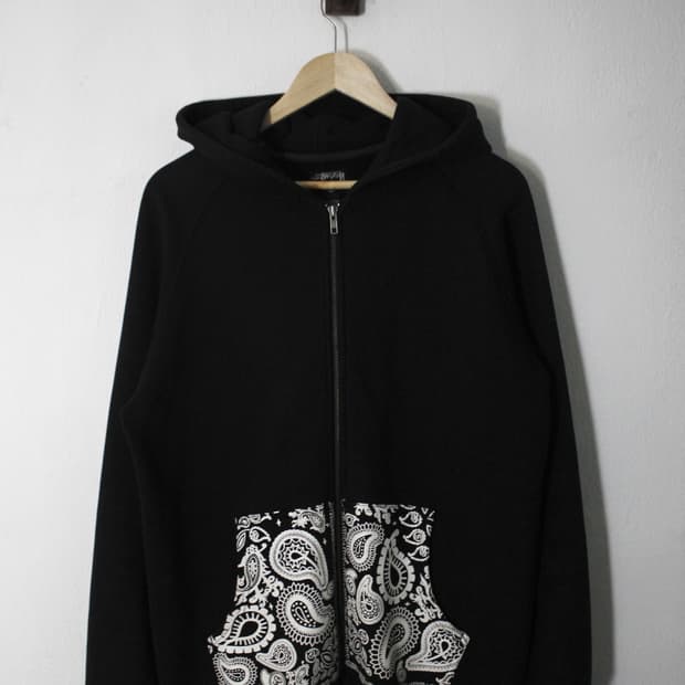 스투시 Stussy 00's Paisley Hood Zip-up