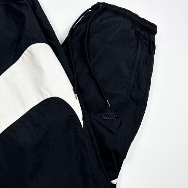 나이키 빅스우시 나일론 블랙 우븐 조거팬츠 (M)