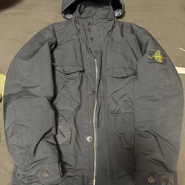 정품 스톤아일랜드 m65 필드 자켓 st 프리마로프트 네이비 L