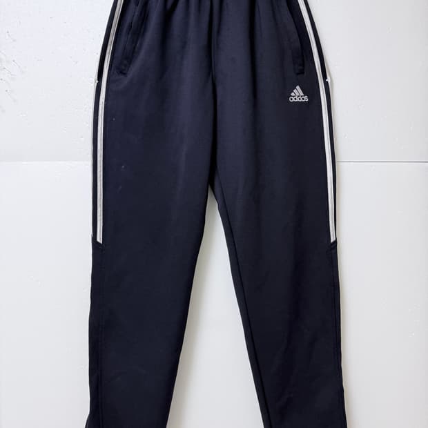아디다스(adidas) 삼선 트랙팬츠 네이비 밑단지퍼 데일리