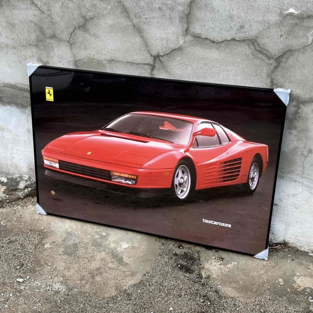 페라리 테스타로사 빈티지 포스터 (액자포함)