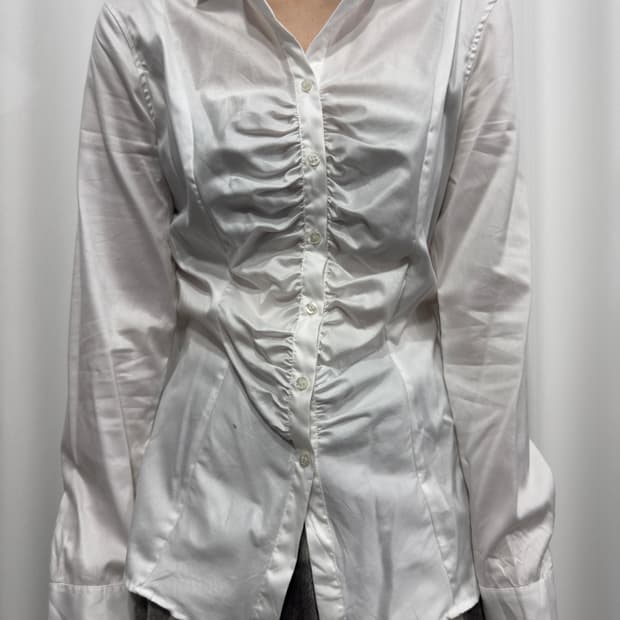nara camicie shirring shirt