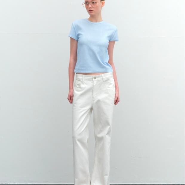 (L)Born BELLA Loose- fit Jeans (White)