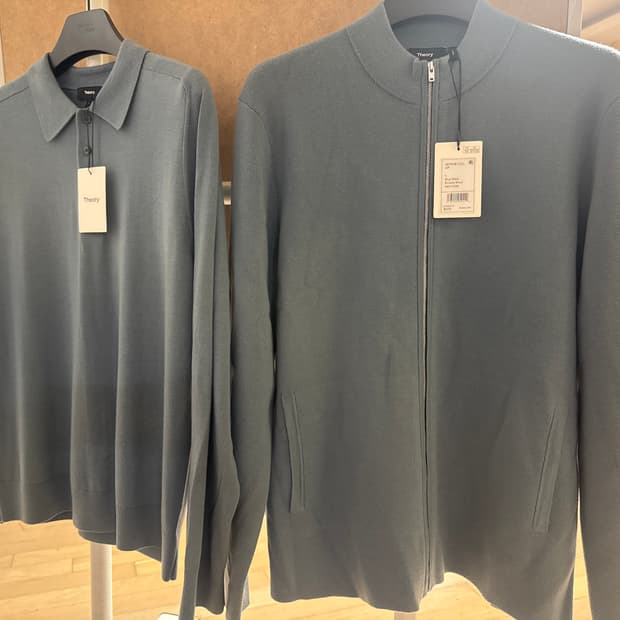 Theory  L사이즈 집업가디건 세트 새상품