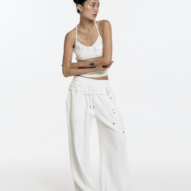 벨트 스웻 팬츠