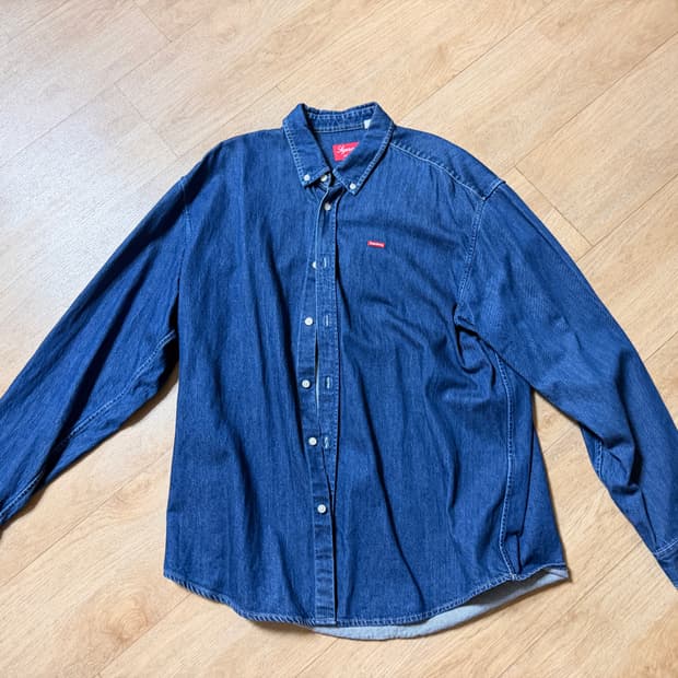 슈프림 스몰 박스 셔츠 데님 22FW L