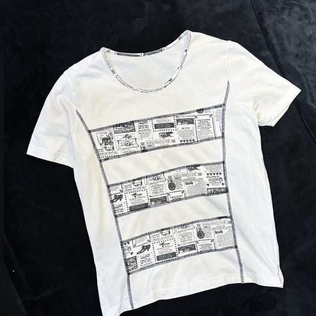 일본빈티지 절개 티셔츠