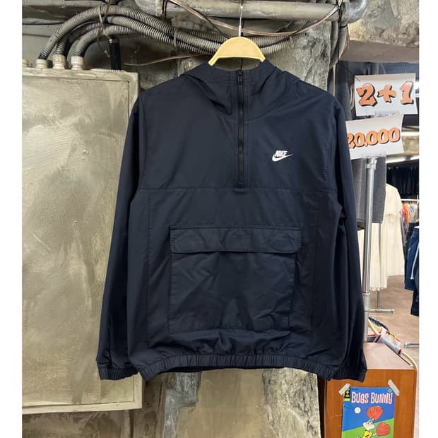 나이키 반집업 후드 아노락 블랙 L #csz4067