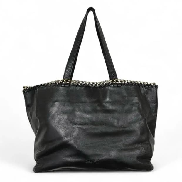 장폴고티에 골드체인 소가죽 토트백 y2k