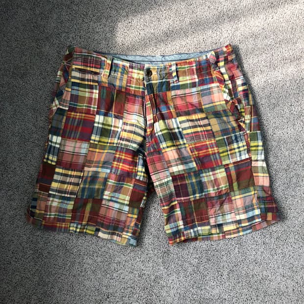 (30% OFF) 폴로 랄프로렌 패치워크 하프 팬츠