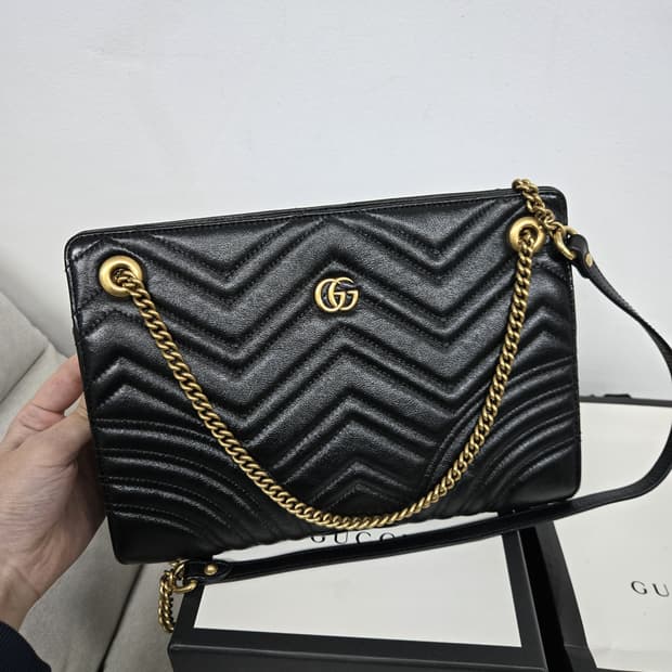 [정품 보증서]구찌 마몬트 체인 숄더백