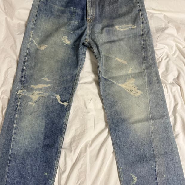 [31] 아워레가시 써드컷 디지털 데님 프린트 (크림)