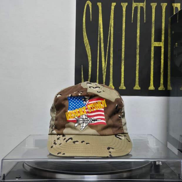 90s Desert Storm Army Camo Trucker Hat 