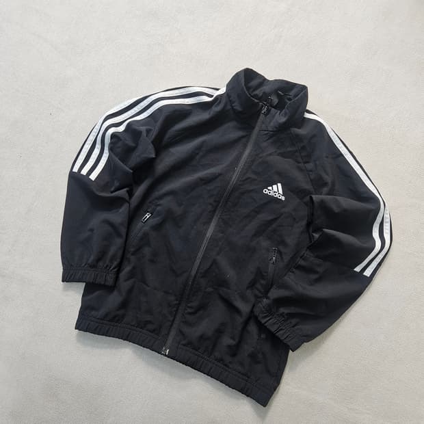 130 아디다스 키즈 삼선 바람막이 자켓 0401Y