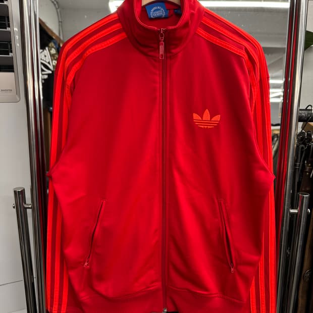 아디다스 파이어버드 레드 트랙탑 져지