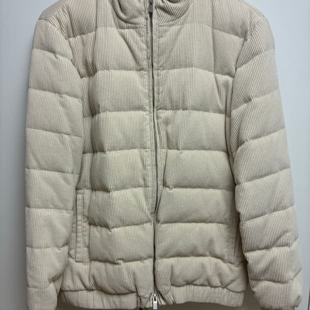 제이리움 코듀로이 아이보리 다운 M