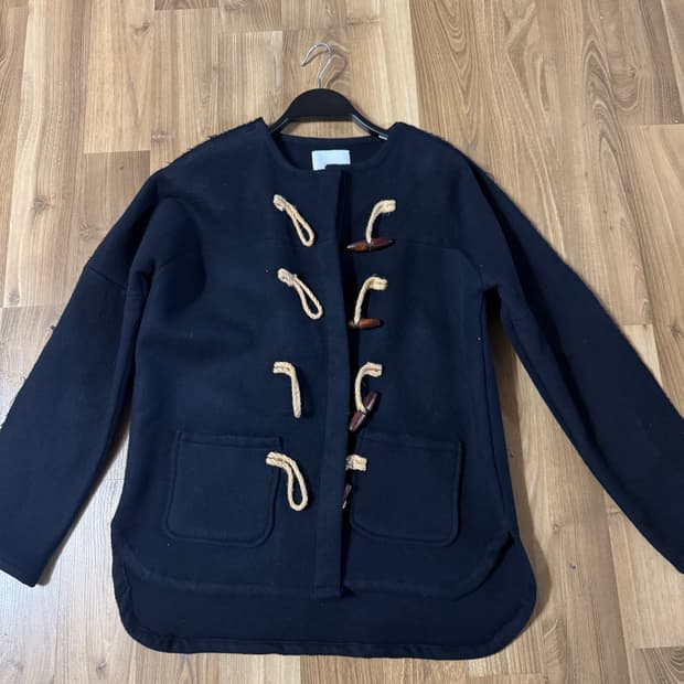 네이비 모직가디건