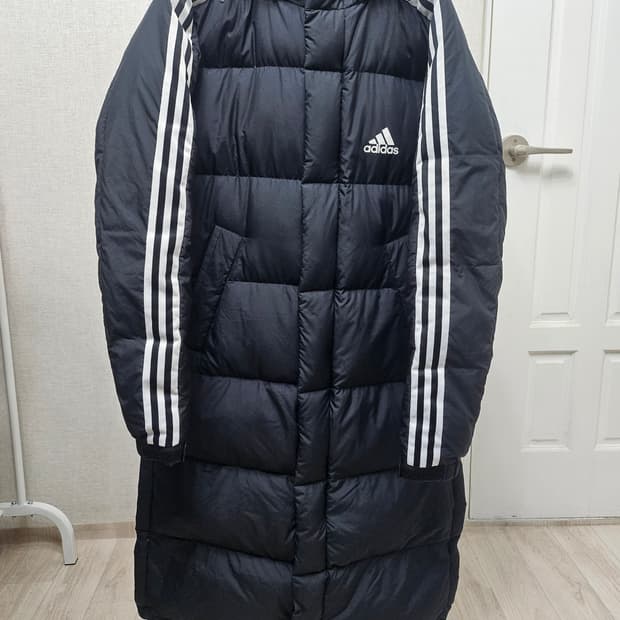 (105)XL ☆초대장급☆ 아디다스 3st [검흰] 덕다운롱패딩