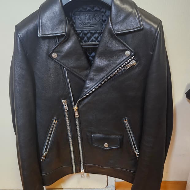 44) 느와르 라르메스 BLACK LABEL 블랙라벨 더블라이더 가죽 레