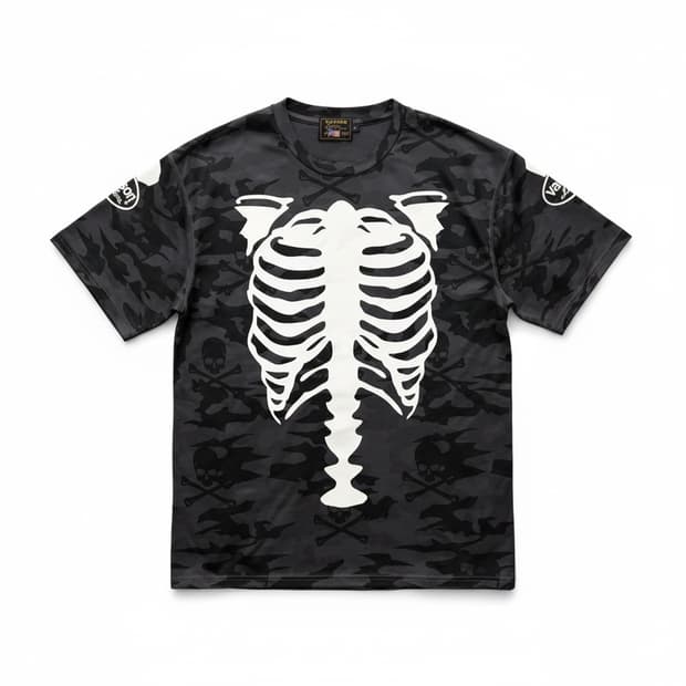 Vanson Skeleton Bones T-shirt XL