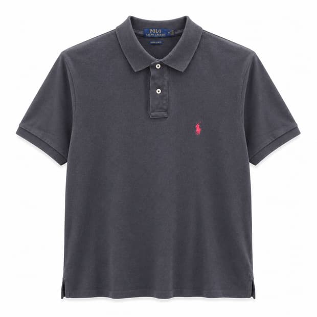 폴로 랄프로렌 커스텀 슬림핏 카라티 블랙 M